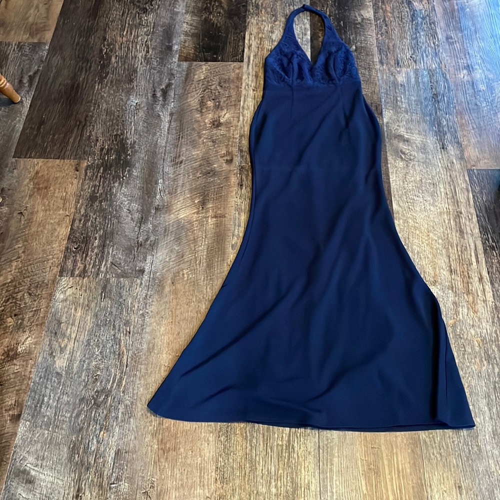 Beautiful navy blue bridesmaid dress